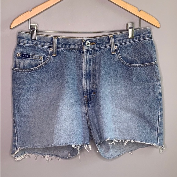 Vintage Express Jean Shorts Embellished Plus 14 - Picture 2 of 14